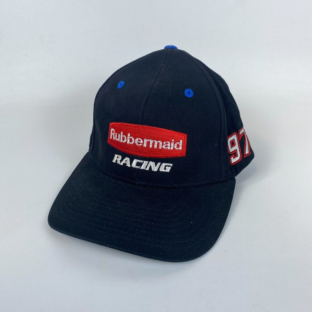 Rubbermaid Racing 97 Light Wear Hat Cap Mens One Size Black Adjustable Busch‎